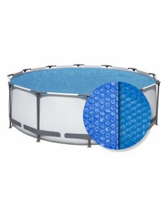 Bestway bâche à bulles ronde pour piscine hors-sol Ø 289 cm bleue