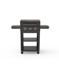 BASTE Barbecue électrique 2300 watts avec deux zones de cuisson et grille en fonte