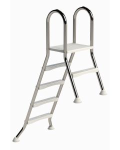 IDEAL Échelle de piscine double en inox 1 + 4 marches AISI 304