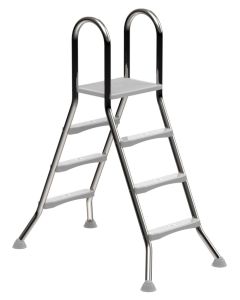 IDEAL Échelle de piscine double inox 2 x 3 marches AISI 304