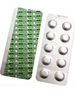 Pastilles pH Rouge de Phénol pour testeur manuel 100 pièces