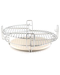 BASTE Système de cuisson multi-niveaux pour barbecue kamado 18 pouces