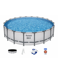 Bestway Steel Pro MAX piscine tubulaire hors-sol ronde 610 x 132 cm avec pompe de filtration
