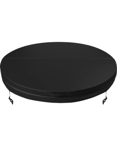 W'eau couverture de spa ronde ø200 cm en vinyle noir isolante