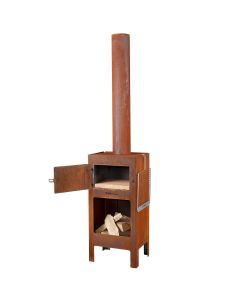 Weltevree Four d'extérieur polyvalent à bois pour jardin