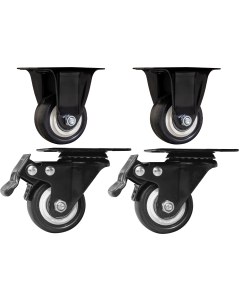 BASTE Kit de roulettes pour brasero pivotantes et amovibles