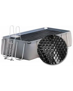 W'eau Bâche à bulles Premium rectangulaire noire 975 x 488 cm