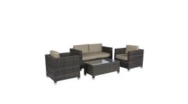 Salon De Jardin Bas Corona Allibert Rotin Synthetique Heuts Fr