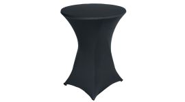 Housse table haute noir