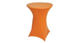 Housse table haute orange