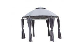 Pure Garden & Living Capri pavillon de jardin Ø350cm Gris