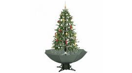 Sapin de Noël Simulation chute de neige - Vert - 170cm