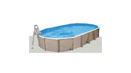 Interline Tapis de sol pour piscine ovale 7,30 x 3,60 m