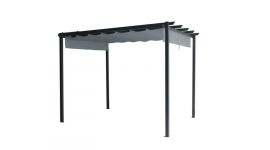 Martinique Pavillon de jardin 3x3 gris Pure Garden & Living