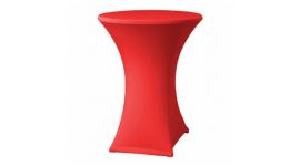 Housse de table haute rouge