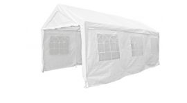 Tente de réception 4x6 mètres blanc avec parois latérales Pure Garden & Living