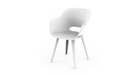 Chaise de jardin Allibert "Akola" - blanc (par 2 pièces)