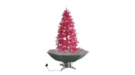 Sapin de Noël Simulation chute de neige - Rose 170cm