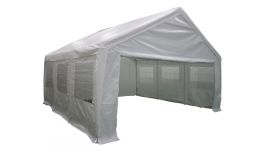 Tente de réception 5x5 mètres blanc avec parois latérales Pure Garden & Living