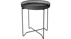 Ambiance table d'appoint ronde noire Ø 35 cm