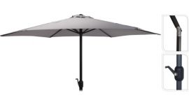 Parasol droit "Panama" Ø270cm gris