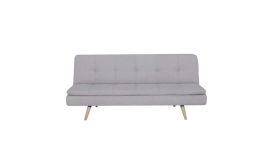 Pure Garden & Living Canapé-lit Lucia 1 place en polyester gris clair