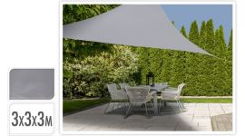Voile d'ombrage 3x3x3 Triangle Gris