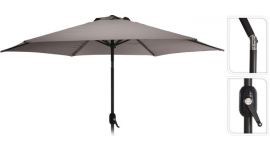 Parasol droit "Panama" Ø270cm taupe