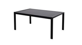 Table de jardin "Eva" grise - 150 x 90 x 68