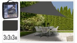 Voile d'ombrage 3x3x3 Triangle - Gris foncé