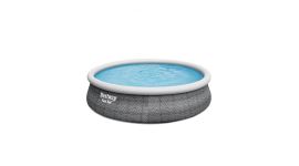 Piscine Bestway Fast Set rotin Ø 4.57 x 1.07m