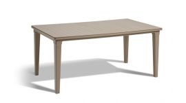 Allibert Futura table de jardin cappuccino - 165 x 94 x 74