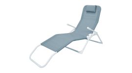 Bain de soleil Siesta Lounger bleu pour jardin et terrasse