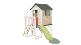 Smoby Maisonnette sur pilotis avec toboggan pour enfants