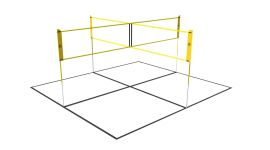 Umbro Filet 4 Carrés Volley-ball, Foot-volley et Badminton - 400 x 168 cm