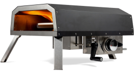 BASTE Four à pizza à gaz avec pierre rotative en inox pour jardin