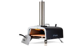 BASTE Four à pizza d'extérieur à bois en acier inoxydable