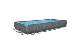 Bestway APX 365 piscine hors-sol tubulaire rectangulaire 956 x 488 x 132 cm avec filtre à sable