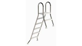 IDEAL Échelle de piscine double inox 1 + 5 marches AISI 304