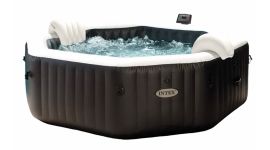 Intex PureSpa Jet & Bubble Deluxe spa gonflable octogonal pour 4 personnes Ø 201 cm