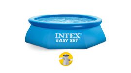 Intex Easy Set piscine gonflable ronde Ø 244 x 61 cm avec pompe de filtration