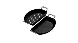 Kamado Joe Plancha demi-lune en acier carbone pour kamado
