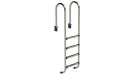 IDEAL échelle de piscine Muro en inox AISI 304 à 4 marches pour piscine enterrée