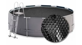 W'eau Premium bâche à bulles ronde noire pour piscine Ø 300 cm