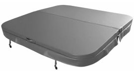 W'eau couverture de spa 225 x 225 cm grise avec isolation et protection intempéries