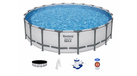 Bestway Steel Pro MAX piscine tubulaire hors-sol ronde 610 x 132 cm avec pompe de filtration