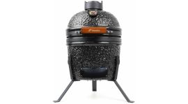 BASTE Barbecue kamado mini 13" noir en céramique compacte pour balcon