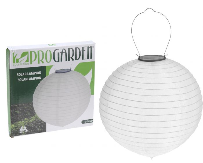 Lampion solaire blanc