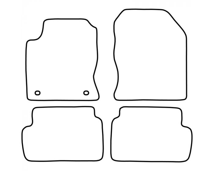 Set de tapis de sol Ford Focus 1998-2002