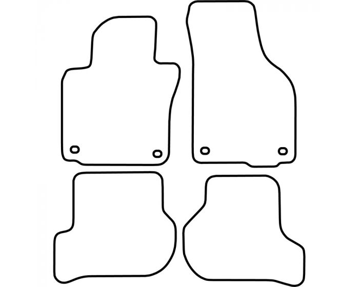 Set de tapis de sol Volkswagen Golf V 2003-2007